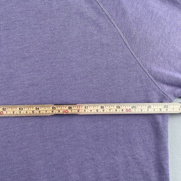 Alternative Shirt Mens XL Purple Heather Raglan Long Sleeve Crewneck Bright Soft - Picture 5 of 7